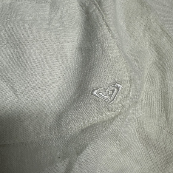 White Roxy Linen Pants - Picture 4 of 4